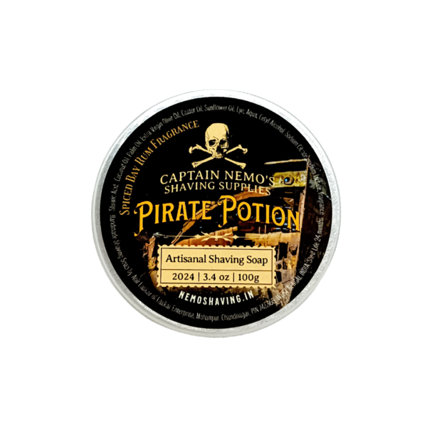 Captain Nemo's Pirate Potion Spiced Bay Rum Shaving Soap 100g - Image 2